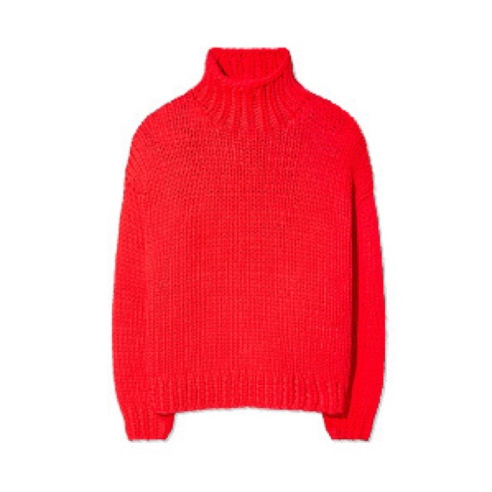 Tory Burch TorySport Chunky Knit Sweater in Red